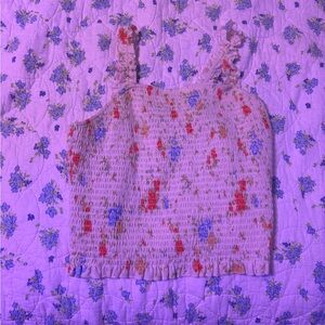 Floral Smocked Women's Top